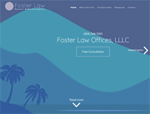 Tablet Screenshot of fosterlawoffices.com